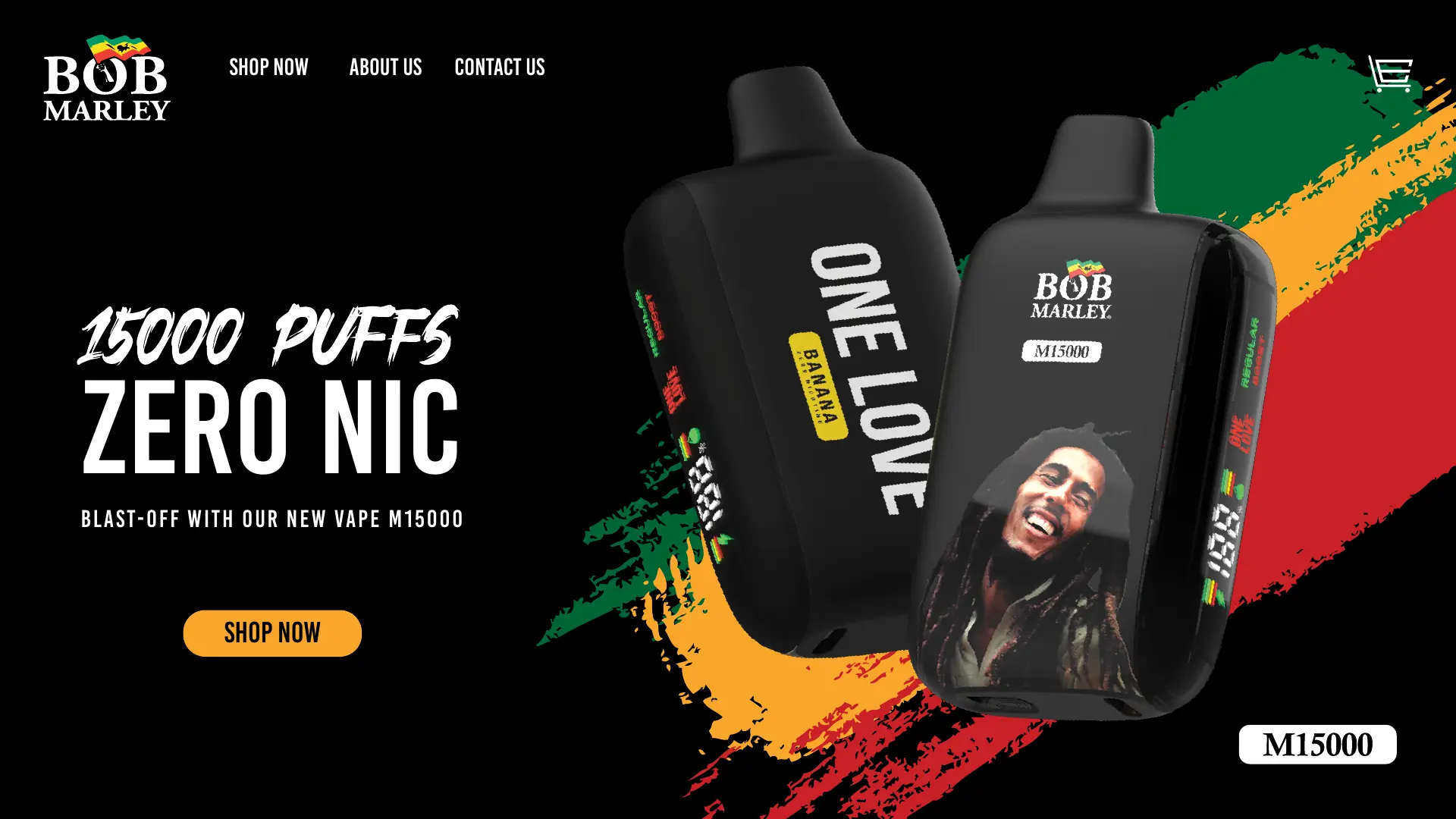 Bob Marley branded vape work