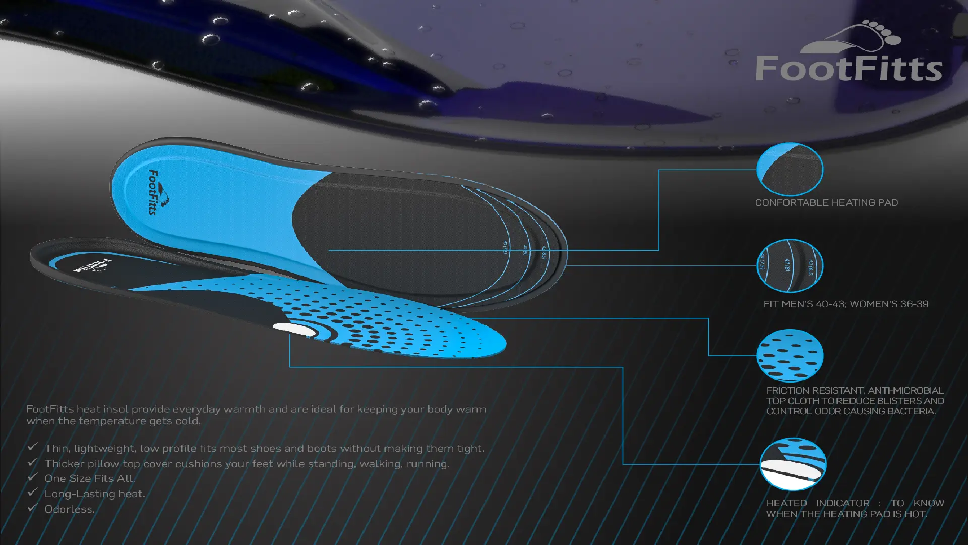 FOOTfit heated insoles presentation slide 2