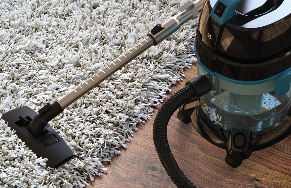 KALORIK vacuum cleaning a carpet